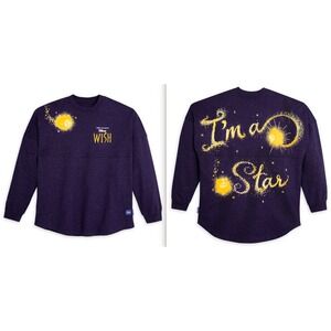 NEW Disney Parks Wish Movie Spirit Jersey I'm A Star Purple Adult Sz XXL 2X NWT